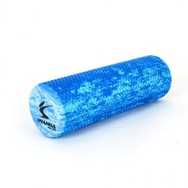 IWanna EVA Marble Foam Roller 45cm Blue
