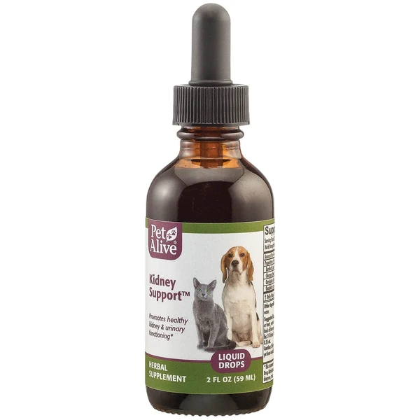 PetAlive Kidney Support - All Natural Herbal Supplement Promotes Healthy