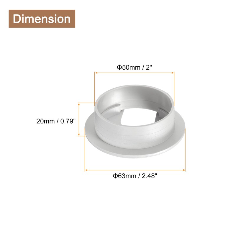 QUARKZMAN 2 Pieces Cable Grommet 2 Inch/50mm ABS Desk Cable