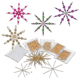 BETZOLD 55186 – WIRE CHRISTMAS STARS CRAFT SET 12 Wire Star 890 Beads