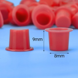 Tattoo Ink Cups, ATOMUS Red Yellow Blue Small 8 mm 300 Pieces Disposable Tattoo Pigment Ink Caps Cups for Tattoo Ink Tattoo Accessories, Tattoo Kit, Tattoo Accessories