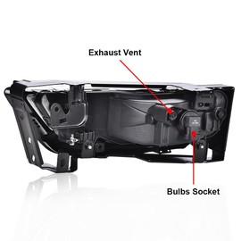 ALLGOOD Fog Lights w/Bulbs, Compatible with Honda Accord 2013-2015, Bumper Fog Light Driving Lamps Yellow Lens 1Pair