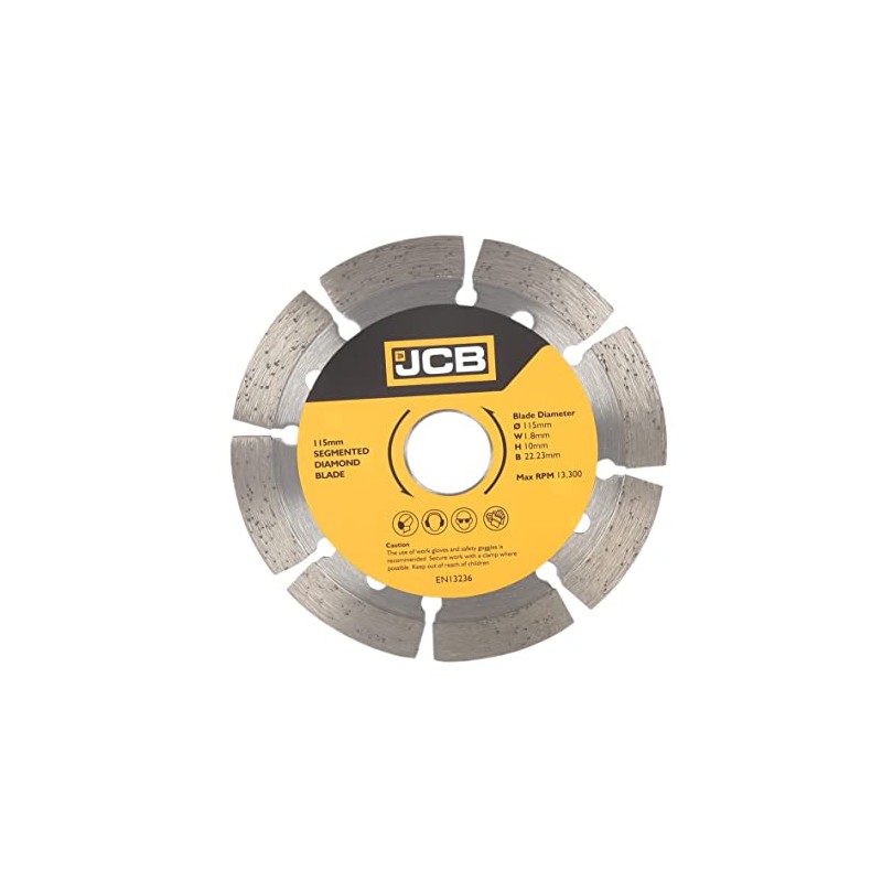 JCB - Segmented Diamond Blade, 115mm - Angle Grinder Discs