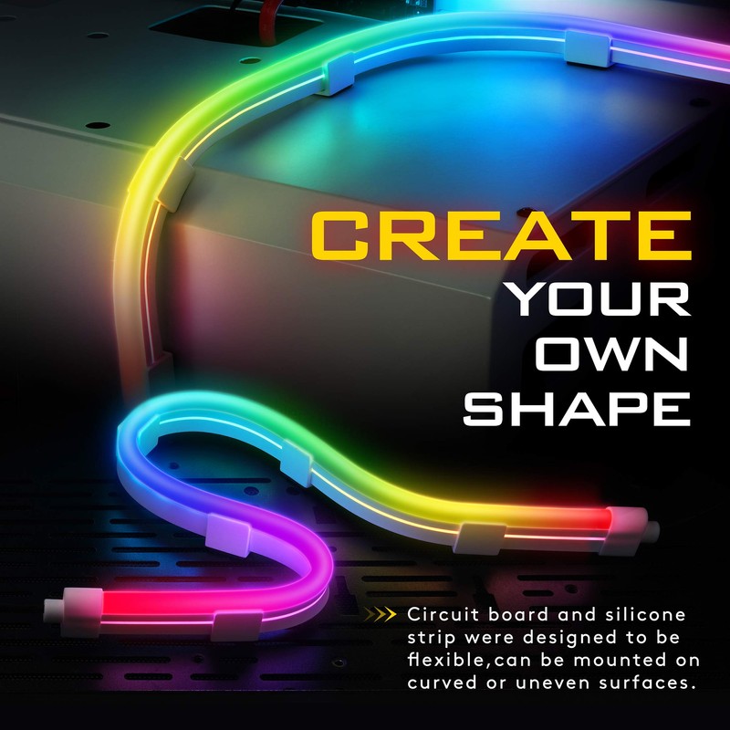 EZDIY-FAB Premium LED Strip Kit for PC 5V ARGB Motherboard