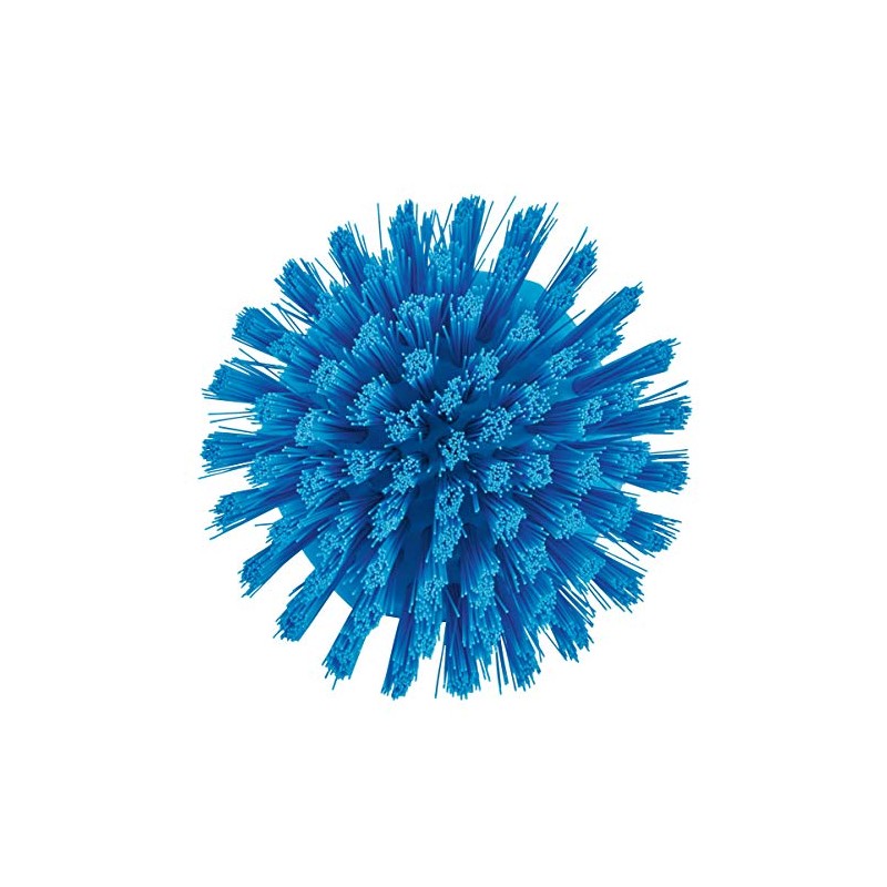 Vikan 38853 Brush,Scrub,Round,Stiff,5",PP/PBT,Blue