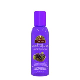 OKAY GRAPE SEED OIL for HAIR and SKIN Paraben FREE 2oz / 59ml