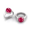 LMDPRAJAPATIS 8.25 Carat Natural Ruby 10X8 MM Oval Gemstone Sterling