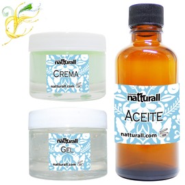 Aloe Vera Gel Crema y Aceite Orgánico Facial Sabila 100% Natural Hidratante Hombre y Mujer Nutre y Repara la Piel