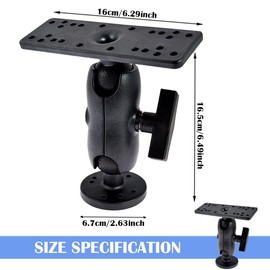 YOLUFER Finder Mount Bracket Holder Rack Universal 360° Adjustable Kayak Mounting Base for Boat Canoe Fishing Accessories