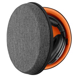 Geekria Shield Headphones Case Compatible with Sony MDR-7506, V6, 700, 750, 770, 880, 900, 1A, Z7, 950BT Case, Replacement Hard Shell Travel Carrying Bag with Cable Storage (Dark Grey)