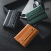 VULKIT Mens Wallet RFID Blocking Leather Compact Trifold with Zippered