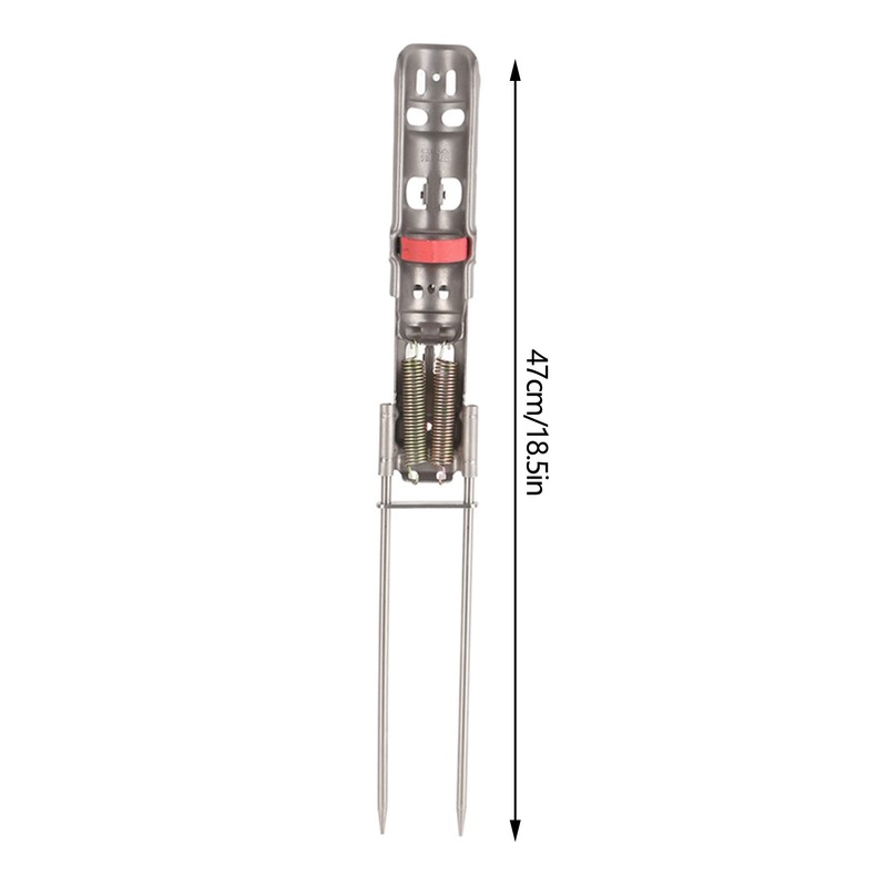 Portable Fishing Rod Bracket Practical Dual Spring Fishing Pole Metal