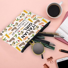 XYANFA Italian Makeup Bag Italy Travel Bag Italian Trip Bag Italy Vacation Gift Italy Lover Zipper Pouch (ITALIAN GIRL (noun))