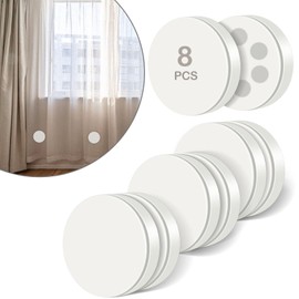 8 Pack Shower Curtain Weights, Rubber Covered Magnetic Curtain Weights, Shower Magnets for Curtain Liner Prevent from Blowing Around, Work for Drapery, Flag, Tablecloth (4 Pairs)
