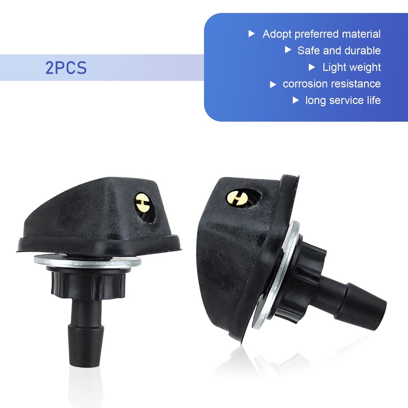 Titgoes 2 PCS Car Front Windshield Washer, Automotive Wiper Nozzles,
