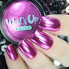 Whats Up Nails - Polvo de cromo fucsia para uñas