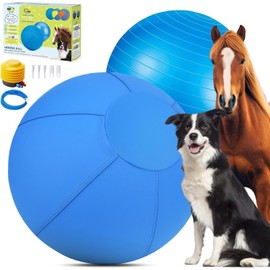 Irondance Herding Ball for Dogs and Horses - 18" Jolly Ball for Dogs-Blue, Agility Training Equipment