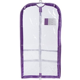 Danz N Motion Clear Garment Bag with ID Pocket (Lavender)
