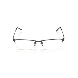 Naikomly Nearsighted Glasses -4.00 Half Frame Titanium Alloy Myopia Glasses