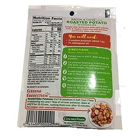 Concord Farms Roasted Potato Bacon & Chive Seasoning Mix 1.25oz Package (VALUE Case of 12 Packages)