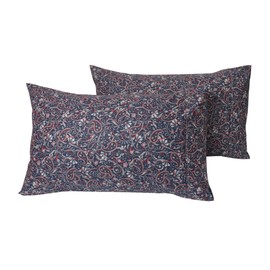 Brown Queen Size Pillowcase with Envelope Closure Cotton Satin Pillow Covers for Sleeping