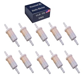 10 Pcs Fuel Filter Fits for Compatible with Mercury Verado Outboard 30 35 40 50 60 75 80 90 100 115 135 150 175 200 250 275 300 400 HP 35-879885Q, 35-879885T, 35-879885K, 879885Q, 879885T, 879885K