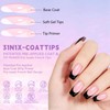 French Gel Nail Tips - 180pcs Medium Coffin Soft Gel