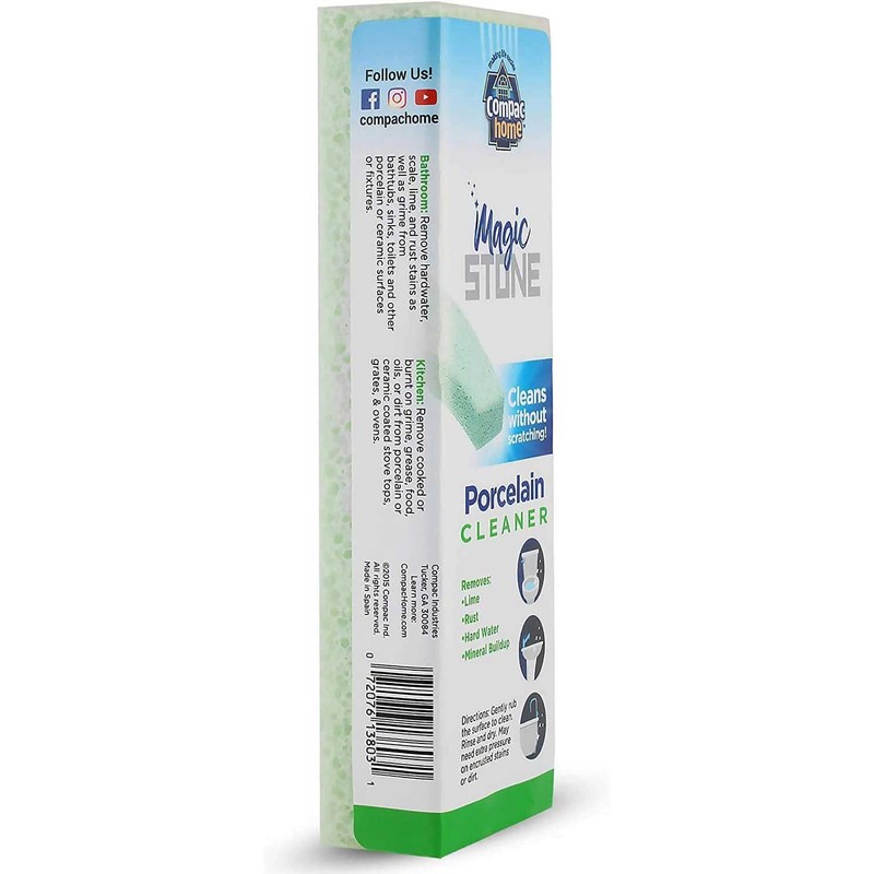 Compac Home Magic-Stone Porcelain Cleaning Stick - Toilet Bowl Cleaner,
