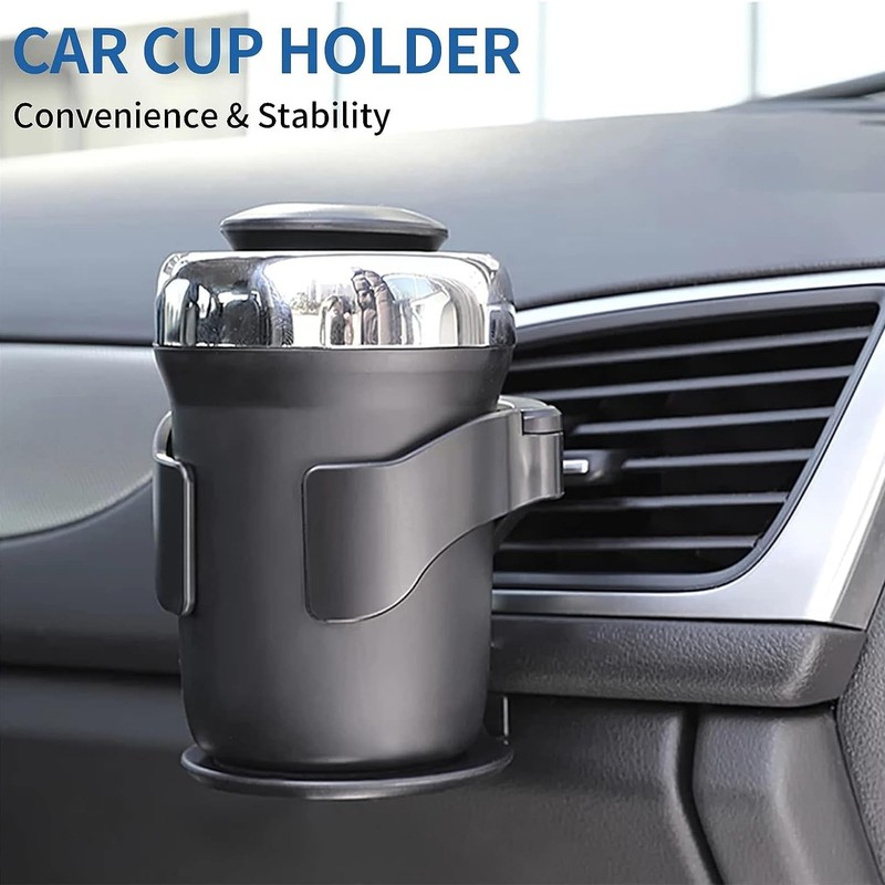 Yharnamite 2 Pcs Car Cup Holder, Adjustable Air Vent Cup