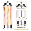 Straw Dispenser,Drinking Straw Holder for Kitchen, Pop Up Straw Lid