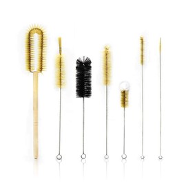 ULAB Scientific Lab Cleaning Brush Set, 7 Sizes for Different use, one Beaker Brush, one Buret Brush, one Cylinder Brush, Four Tube Brushes, UCB1001