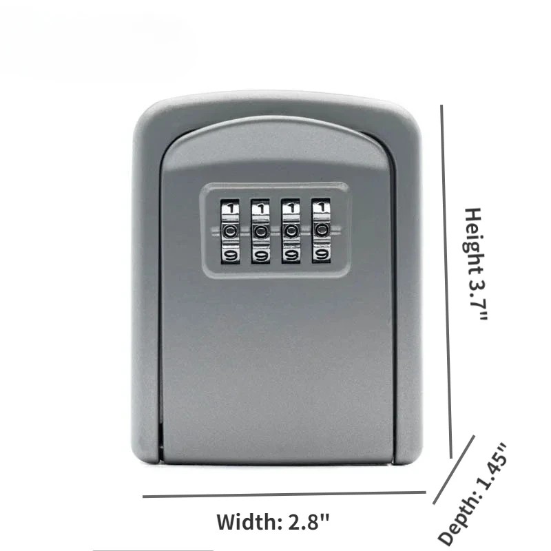 4-Digit Combination Key Lock Box for Outdoor Key Storage –