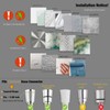 Handheld Shower head Holder - All Metal - Adhesive and