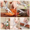Kitchen Scissors, Heavy Duty Multi-Functional Utility Food Scissors, Stainless Steel