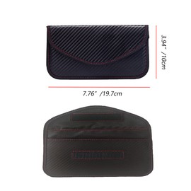 Alnicov 2 Pack Pouch for car keysAnti-Theft Bag for Car Keys,RFID Car Key Signal Blocking Pouch (L)