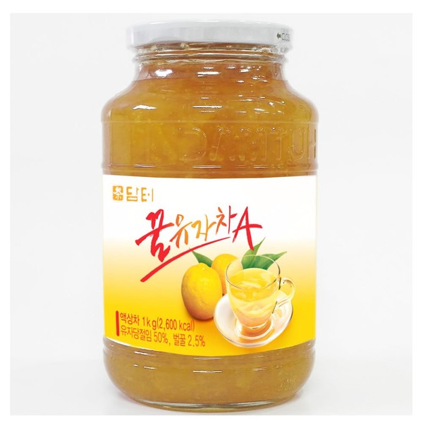 Damtuh Korean Honey Citron Tea, Citron Tea with Honey, Yuzu Marmalade, Yuzu Sauce for Salad, Citron Spread, Honey Citron Jam, 35.27 Oz 1000g