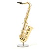 Sunrise Sound House Miniature Musical Instrument Tenor Saxophone 1/6 Gold