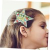 SAFIGLE 4pcs Christmas Star Hair Clips Decorative Barrettes for Women