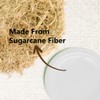 EVYIENEN Pack of 50 Paper Plates, 100% Biodegradable and Compostable,