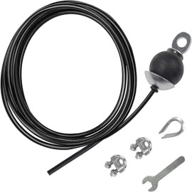 MEZOKUCEL Fitness Pulley Cable, Adjustable Home Gym Cable Pulley System，Replacement Fitness Cable for Pulley Machine Accessories, Thick 5mm Heavy Duty Pulley Cable for Home Gym (79inches/2m)