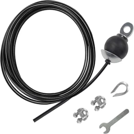 MEZOKUCEL Fitness Pulley Cable, Adjustable Home Gym Cable Pulley System，Replacement Fitness Cable for Pulley Machine Accessories, Thick 5mm Heavy Duty Pulley Cable for Home Gym (79inches/2m)