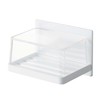 Yamazaki 5554 Magnetic Bathroom Soap Tray w/ Cover, White, Approx.