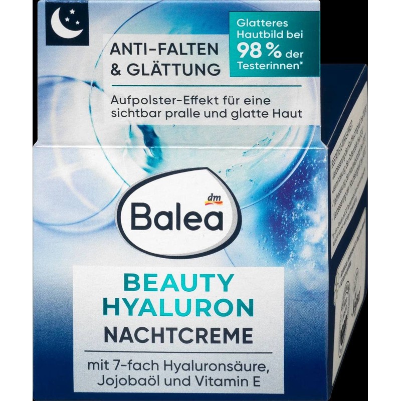 Balea Anti Falten Nachtcreme Beauty Hyaluron, 50 ml