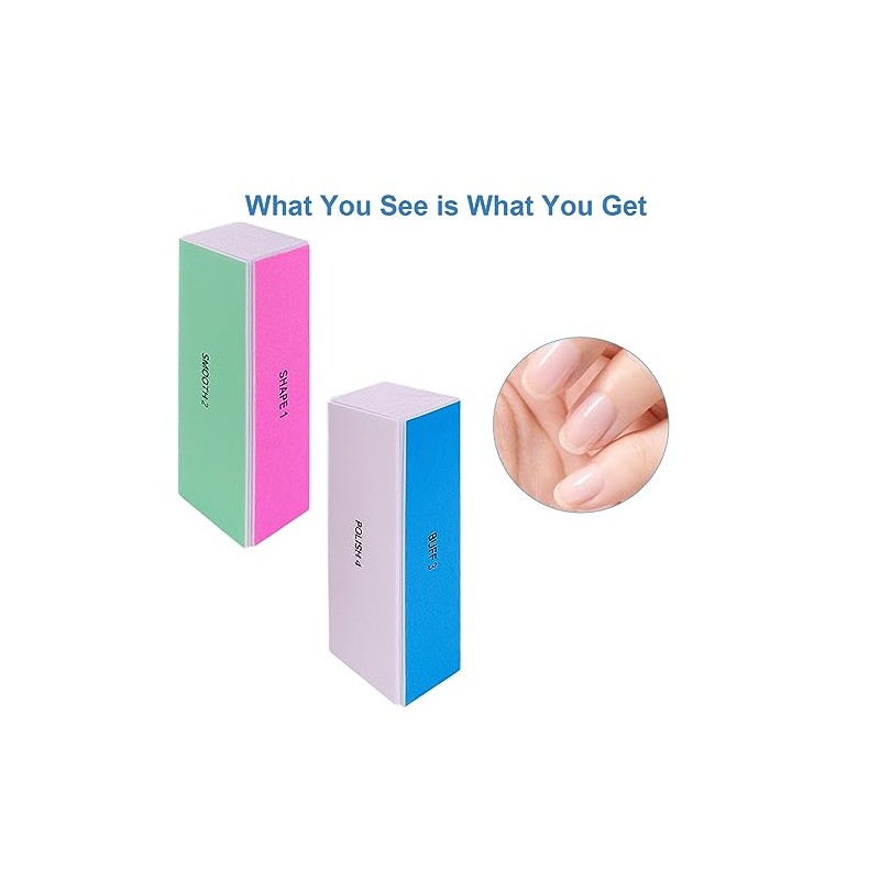 4 Way Nail Buffer Block (6 pcs), Nail Shine Buffers