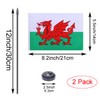 WXTWK 2 Pack National Table flag with black base (Welsh)
