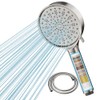Cobbe Hard Water Filter Shower Head and Hose Brushed Nickel