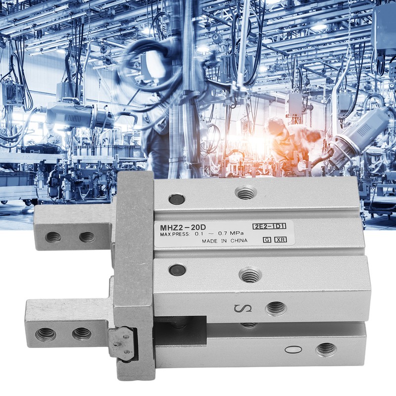 Air Pneumatic Parallel Gripper SMC Type Small Finger Cylinder Inlet