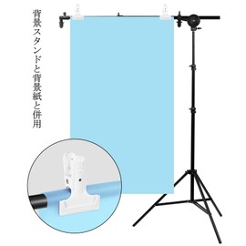 Selens Photography Clips, Strong, Large, Backdrop Cloth Clips, Set of 6, Metal, Universal Clamps, Suitable for Photography Cloth Holder/Photography Equipment/Photo Stand, Anti-Slip, Rubber/Rubber Included (White)