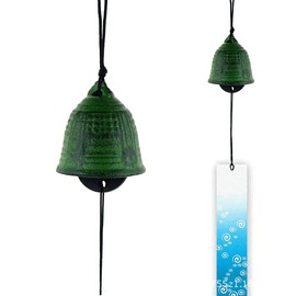 Wind Chime, Summer Tradition, Nambu Ironware, 2.0 inches (5 cm), Green