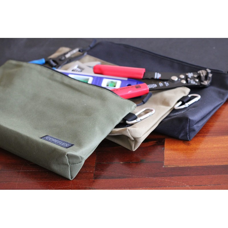 COREFLEX 2 Pack Premium Tool Pouch Zipper Bag with internal